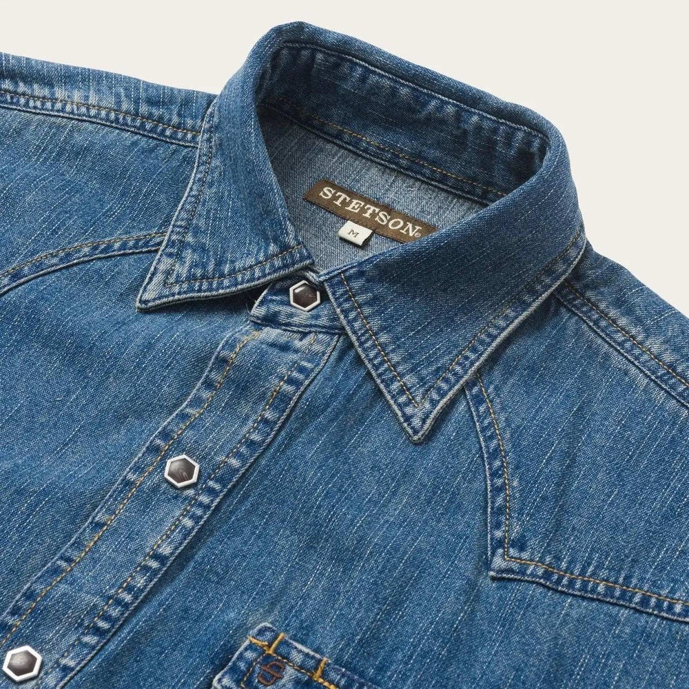 Stetson Classic Denim Shirt - Stetson - Flyclothing LLC