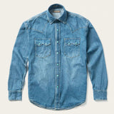 Stetson Turquoise Snap Western Denim Shirt - Stetson - Flyclothing LLC