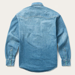 Stetson Turquoise Snap Western Denim Shirt - Flyclothing LLC