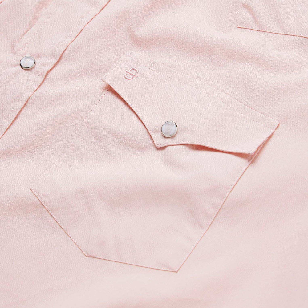 Stetson Pink End-On-End Western Shirt - Stetson - Flyclothing LLC