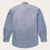 Stetson Modern Snap Front Western Shirt in Chambray - Stetson - Flyclothing LLC