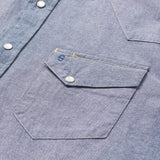 Stetson Modern Snap Front Western Shirt in Chambray - Stetson - Flyclothing LLC