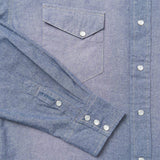 Stetson Modern Snap Front Western Shirt in Chambray - Stetson - Flyclothing LLC