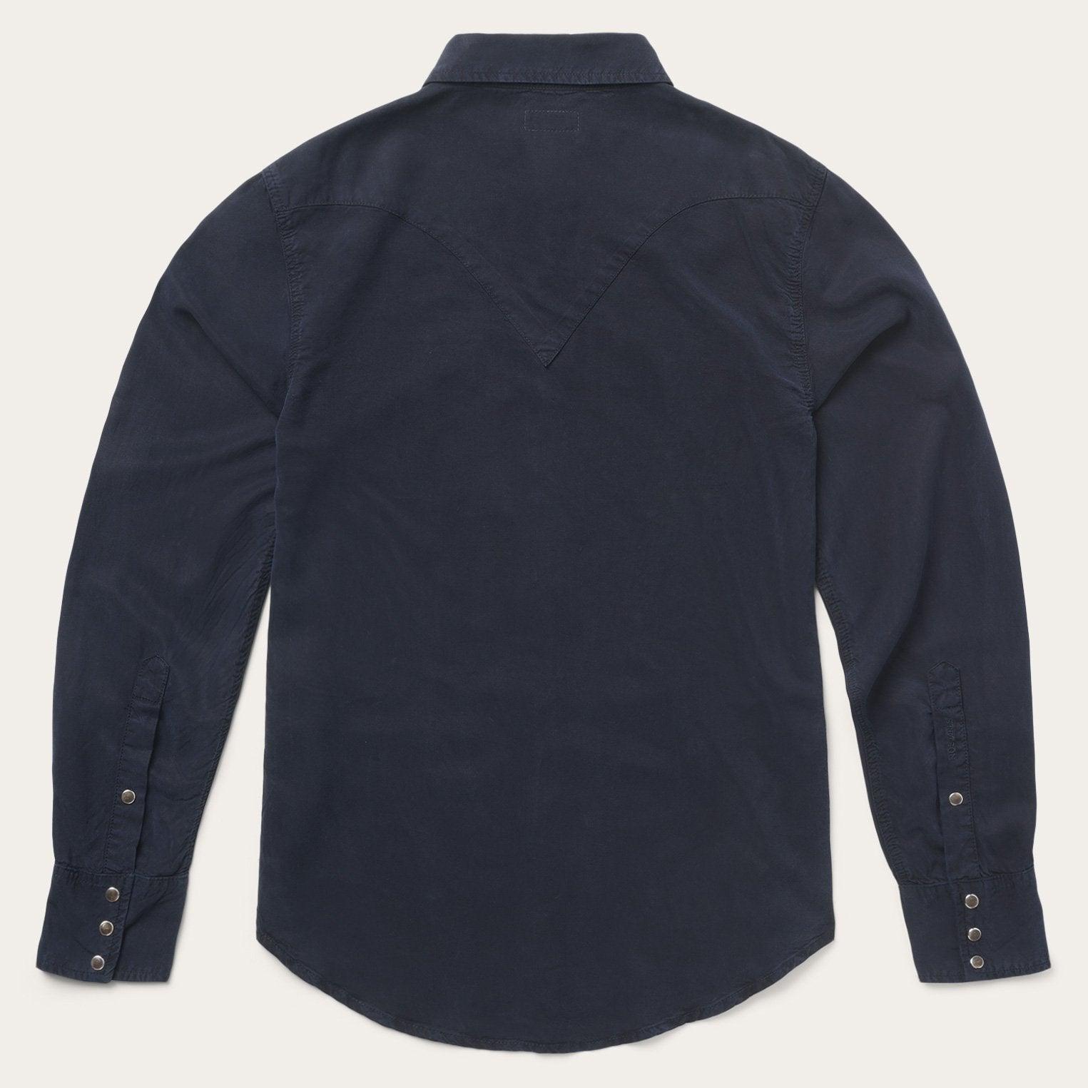 Stetson Navy Twill Shirt - Flyclothing LLC