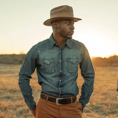 Stetson Medium Blue Denim Shirt