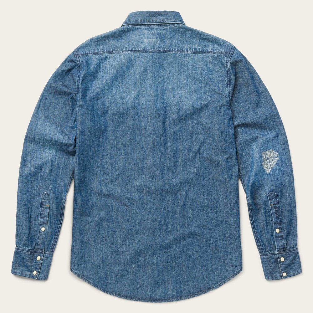 Stetson Medium Blue Denim Shirt - Stetson - Flyclothing LLC