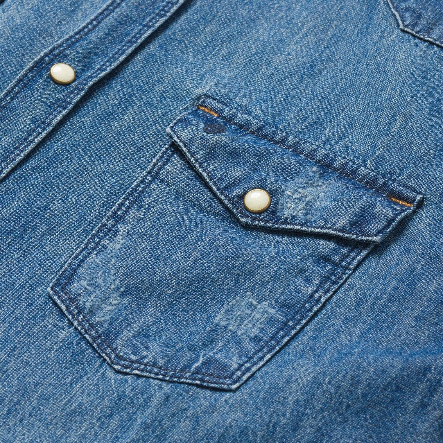Stetson Medium Blue Denim Shirt