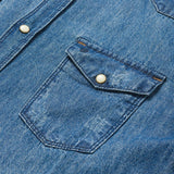 Stetson Medium Blue Denim Shirt - Flyclothing LLC