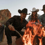 Stetson Classic Western Shirt in Black - Stetson - Flyclothing LLC