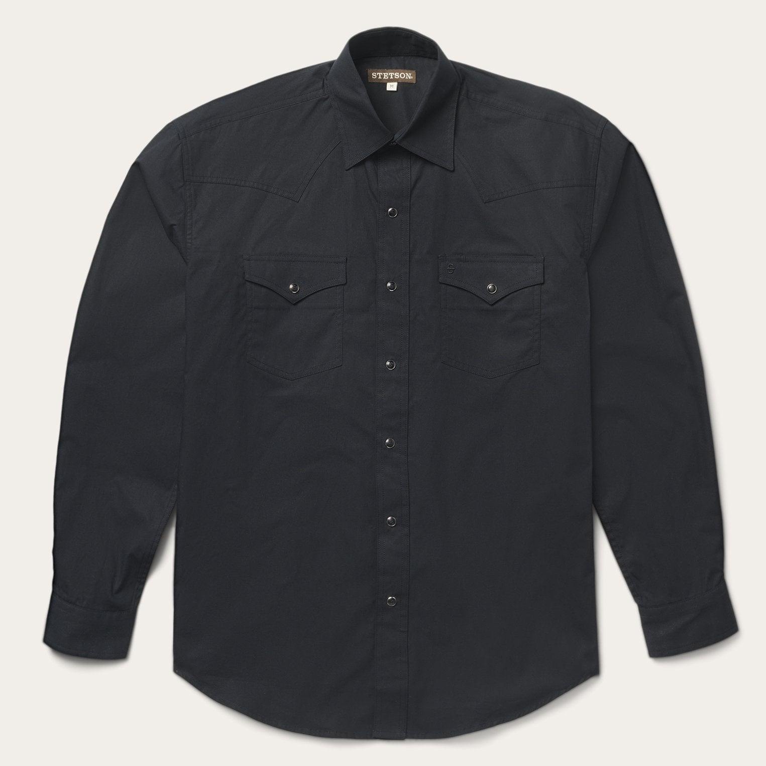 Stetson Classic Western Shirt in Black