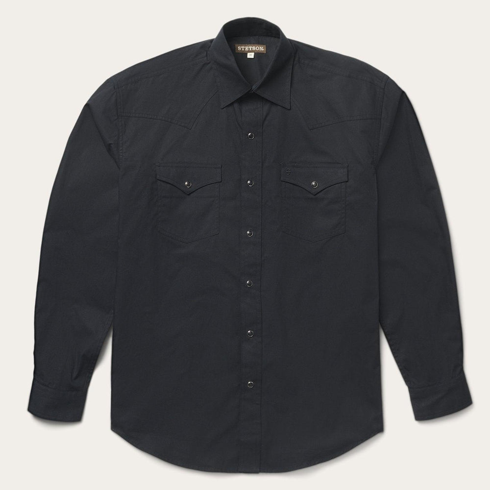 Stetson Classic Western Shirt in Black - Stetson