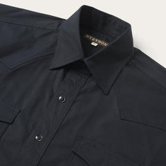 Stetson Classic Western Shirt in Black - Flyclothing LLC