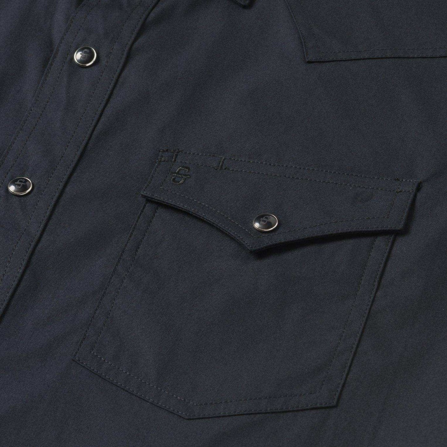 Stetson Classic Western Shirt in Black - Stetson - Flyclothing LLC