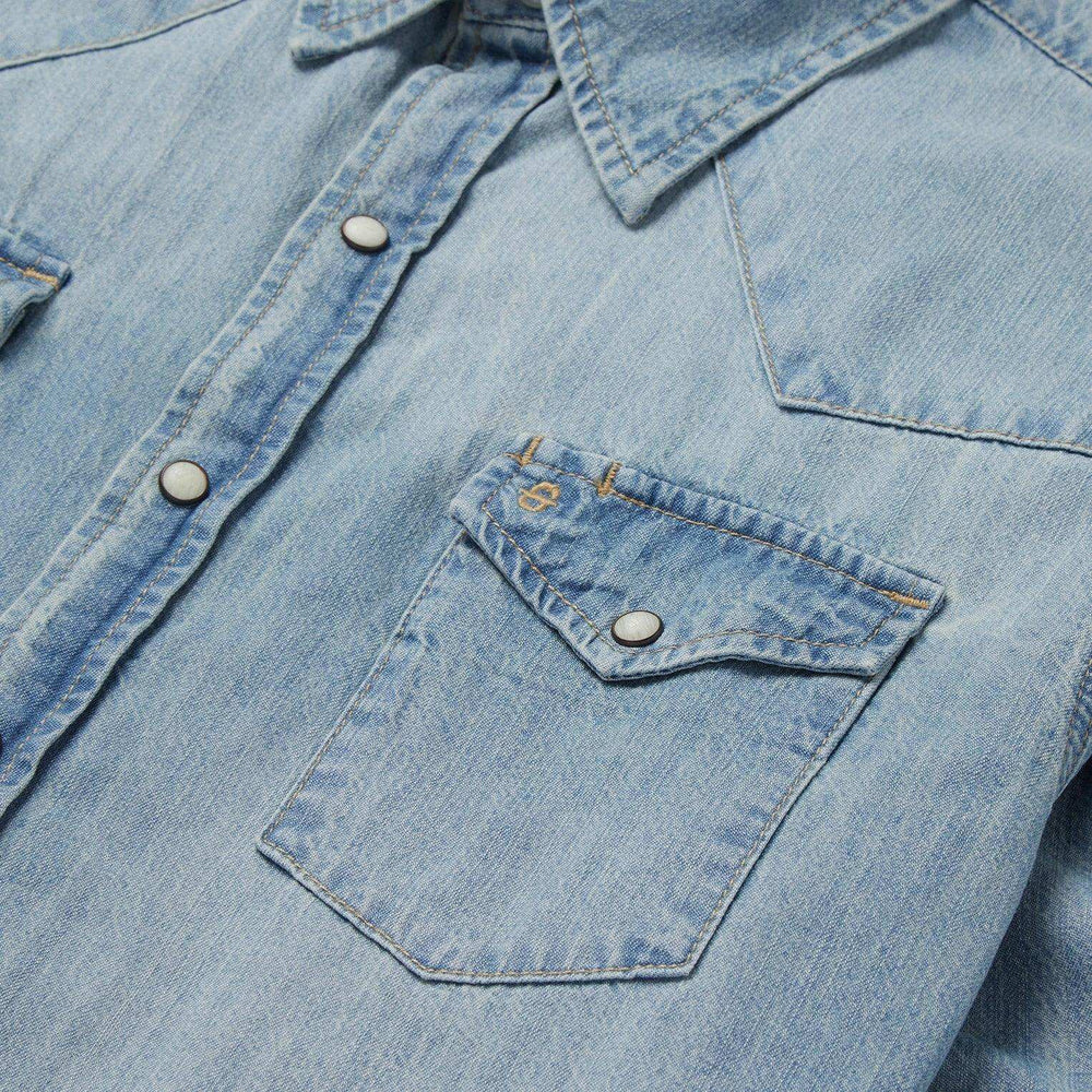 Stetson Long-Sleeved Denim Shirt - Stetson - Flyclothing LLC