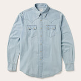 Stetson Light Blue Denim Western Shirt - Stetson
