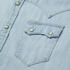 Stetson Light Blue Denim Western Shirt - Stetson