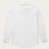 Stetson Classic Solid Snap Poplin Shirt In Optic White - Stetson