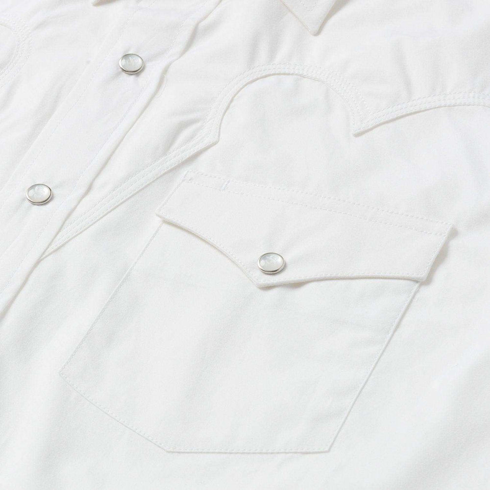 Stetson Classic Solid Snap Poplin Shirt In Optic White - Stetson - Flyclothing LLC