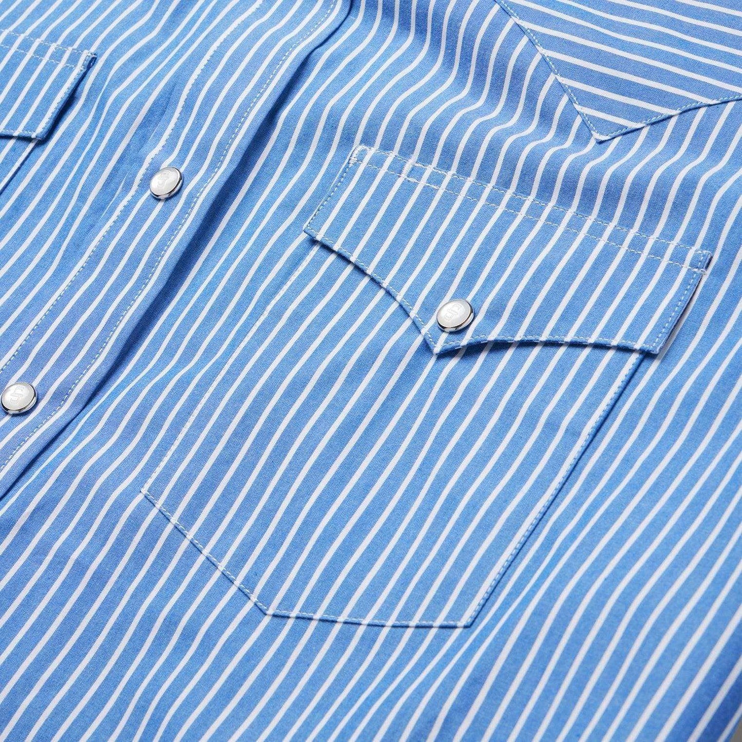 Stetson Blue Western Stripe Shirt - Stetson - Flyclothing LLC
