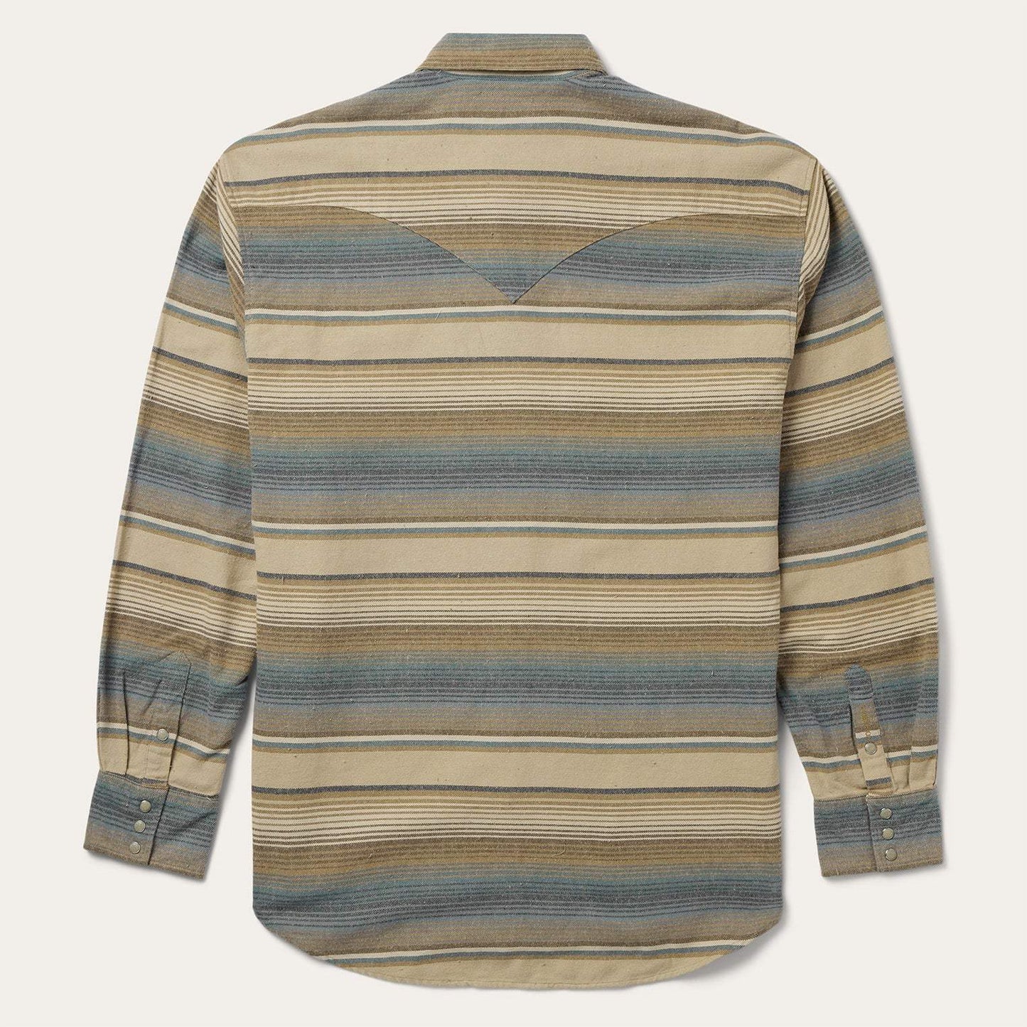 Stetson Blue Stripe Flannel Western Shirt - Stetson - Flyclothing LLC