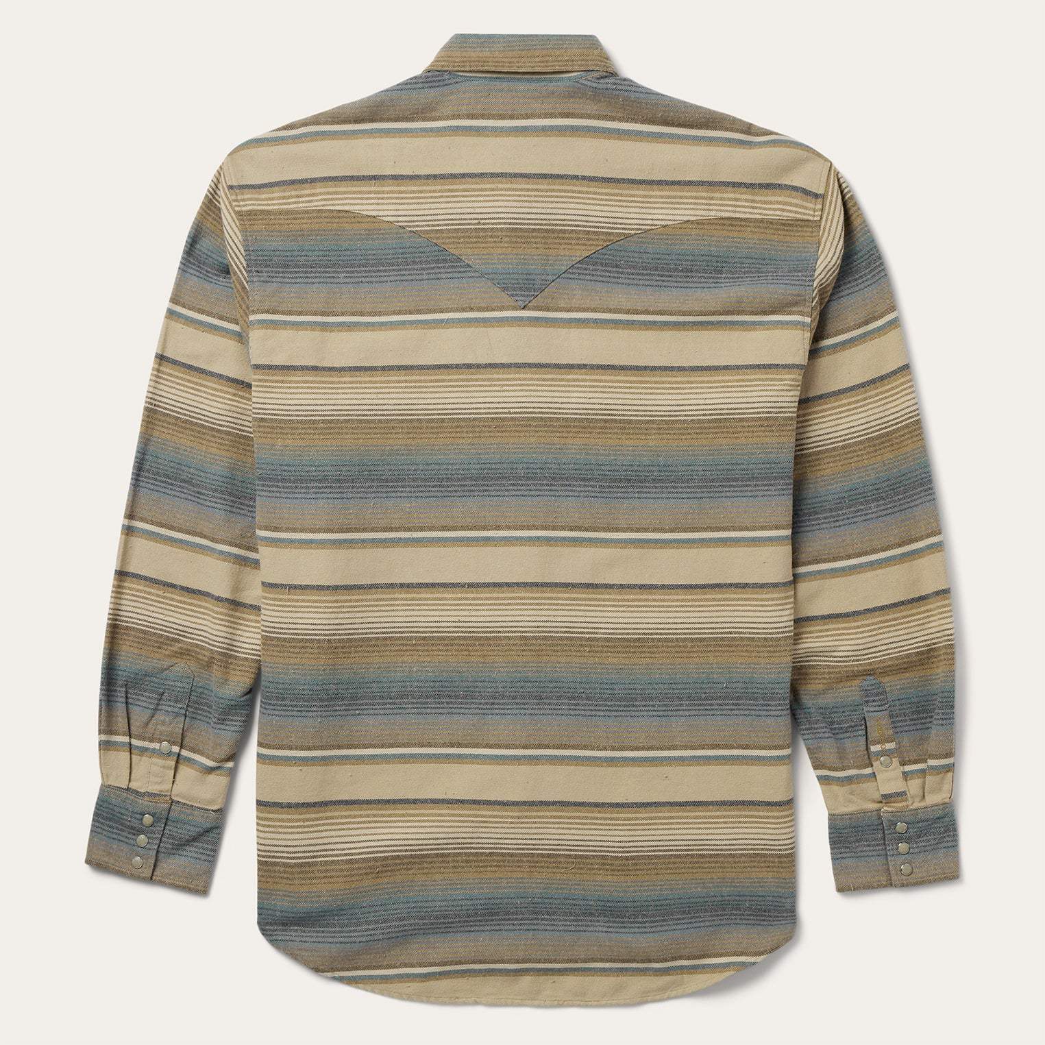 Stetson Blue Stripe Flannel Western Shirt - Stetson - Flyclothing LLC