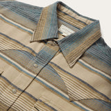 Stetson Blue Stripe Flannel Western Shirt - Stetson - Flyclothing LLC