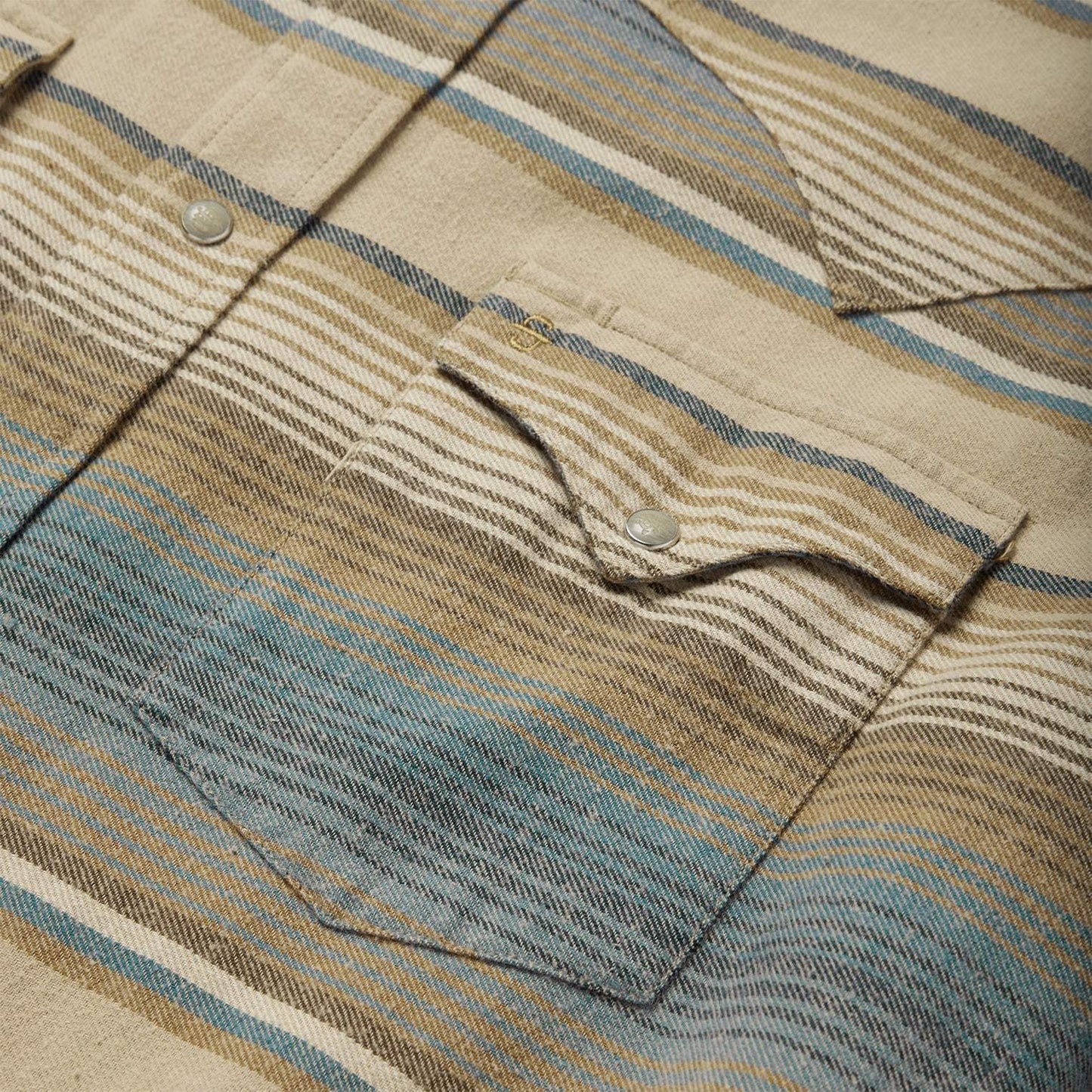 Stetson Blue Stripe Flannel Western Shirt - Stetson - Flyclothing LLC