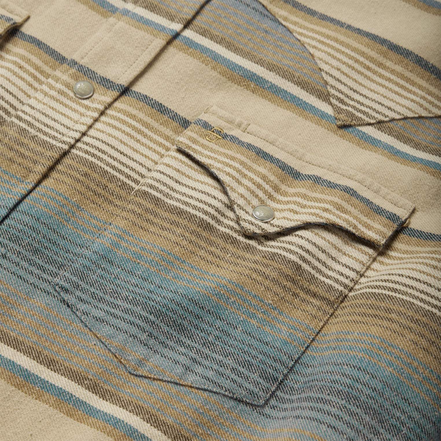 Stetson Blue Stripe Flannel Western Shirt - Stetson - Flyclothing LLC