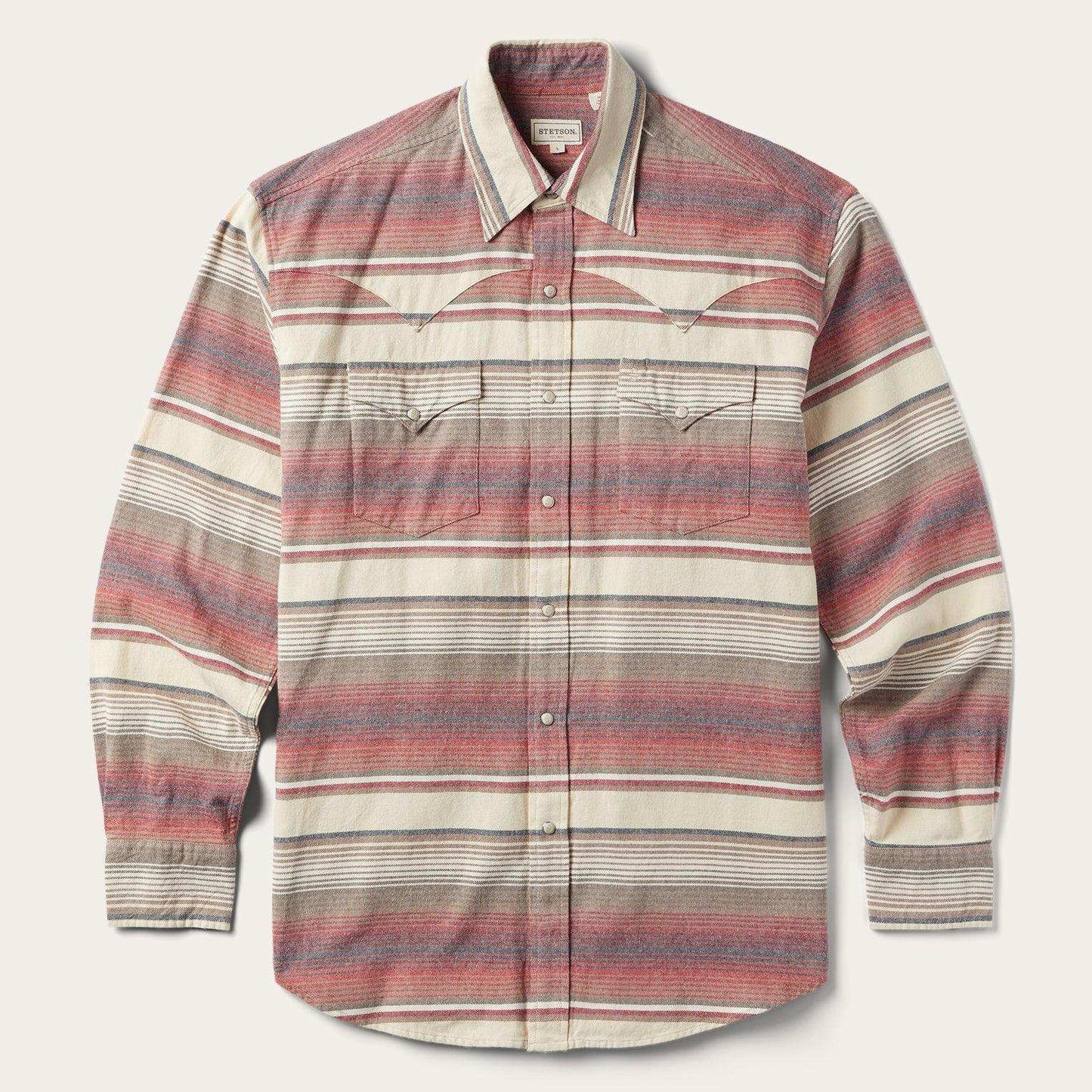 Stetson Brushed Twill Striped Shirt - Stetson - Flyclothing LLC