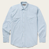 Stetson Blue Two Stripe Check Western Shirt - Stetson - Flyclothing LLC