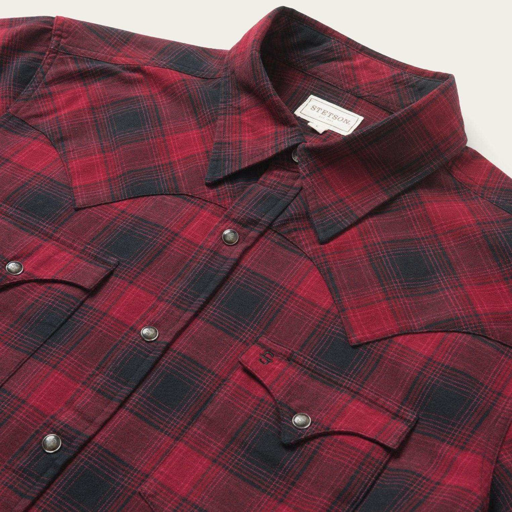 Stetson Brushed Twill Plaid Shirt - Stetson - Flyclothing LLC