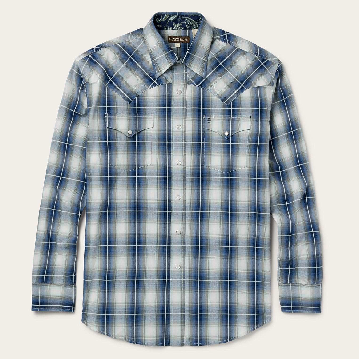 Stetson Crystal Plaid Western Shirt - Stetson - Flyclothing LLC