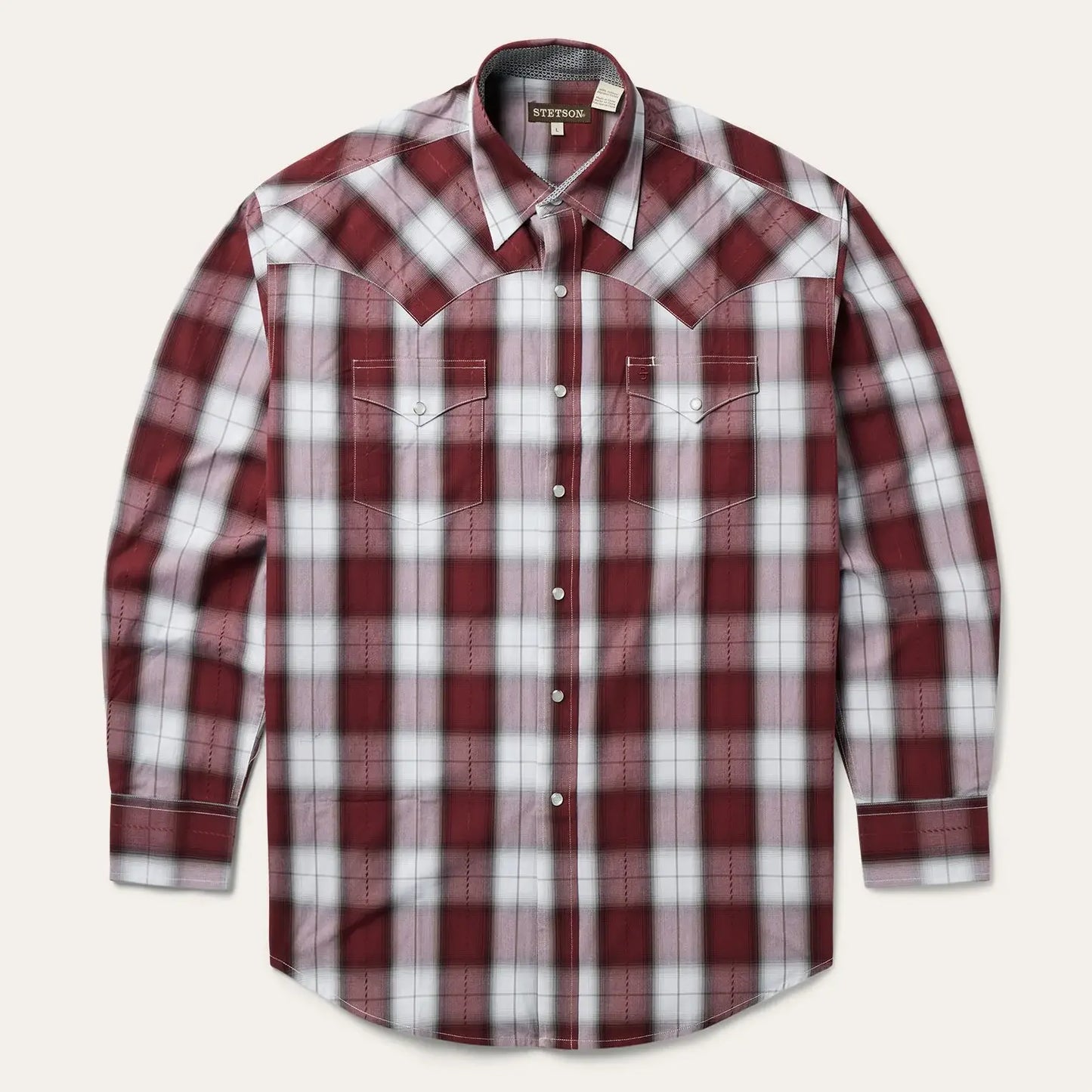 Stetson Shadow Plaid Western Shirt - Stetson - Flyclothing LLC