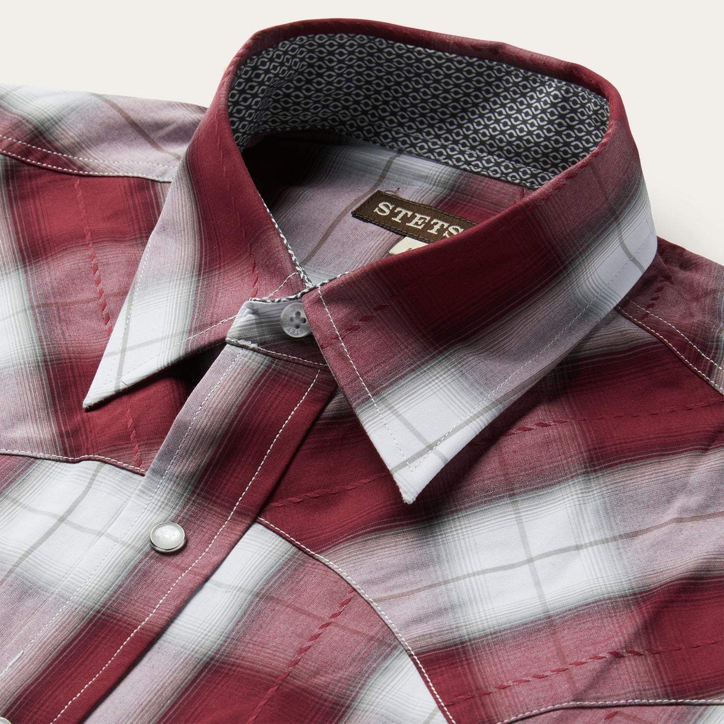Stetson Shadow Plaid Western Shirt - Stetson - Flyclothing LLC