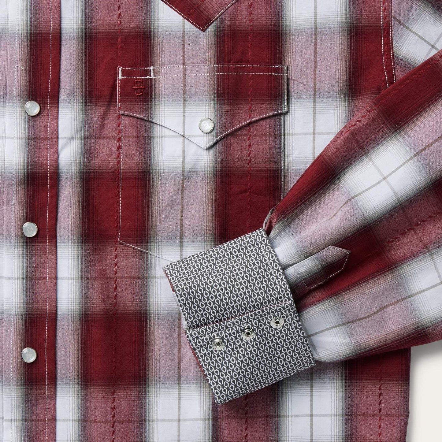 Stetson Shadow Plaid Western Shirt - Stetson - Flyclothing LLC