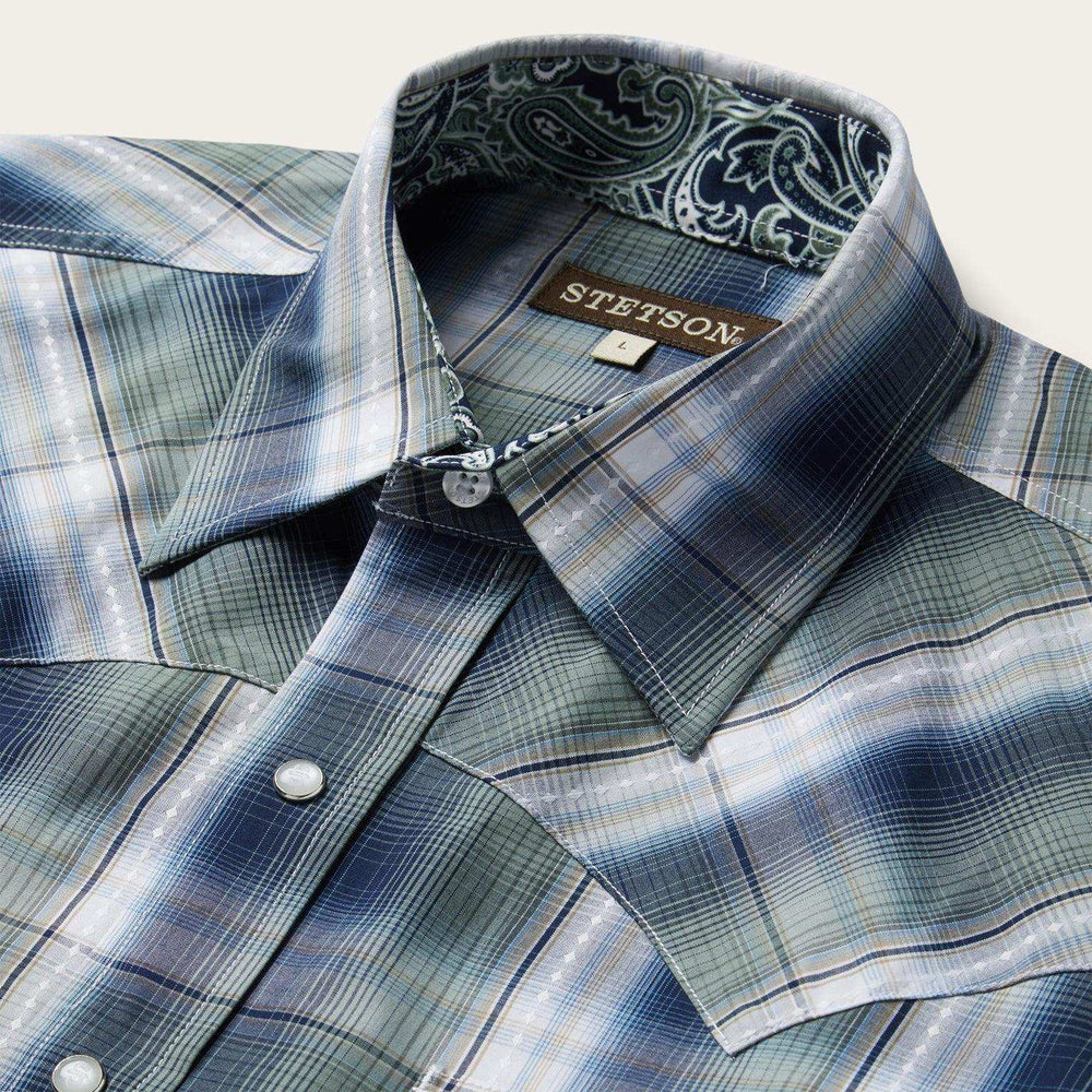 Stetson Lucky Diamond Plaid Western Shirt - Stetson - Flyclothing LLC
