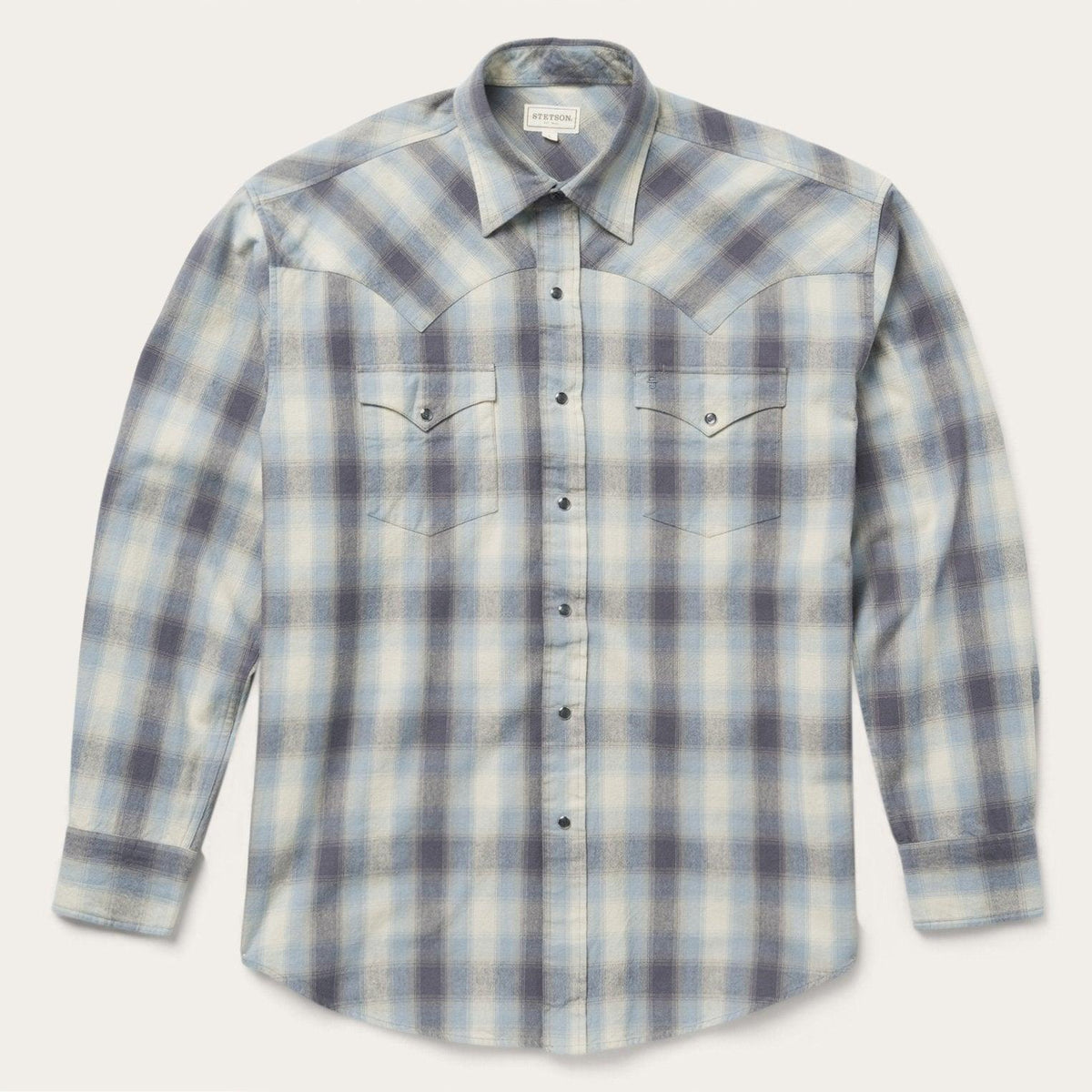 Stetson Charcoal Brushed Twill Flannel - Flyclothing LLC