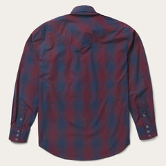Stetson Blue Plaid Satin Stitch Shirt - Flyclothing LLC