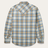 Stetson Sand Plaid Dobby Western Shirt - Stetson