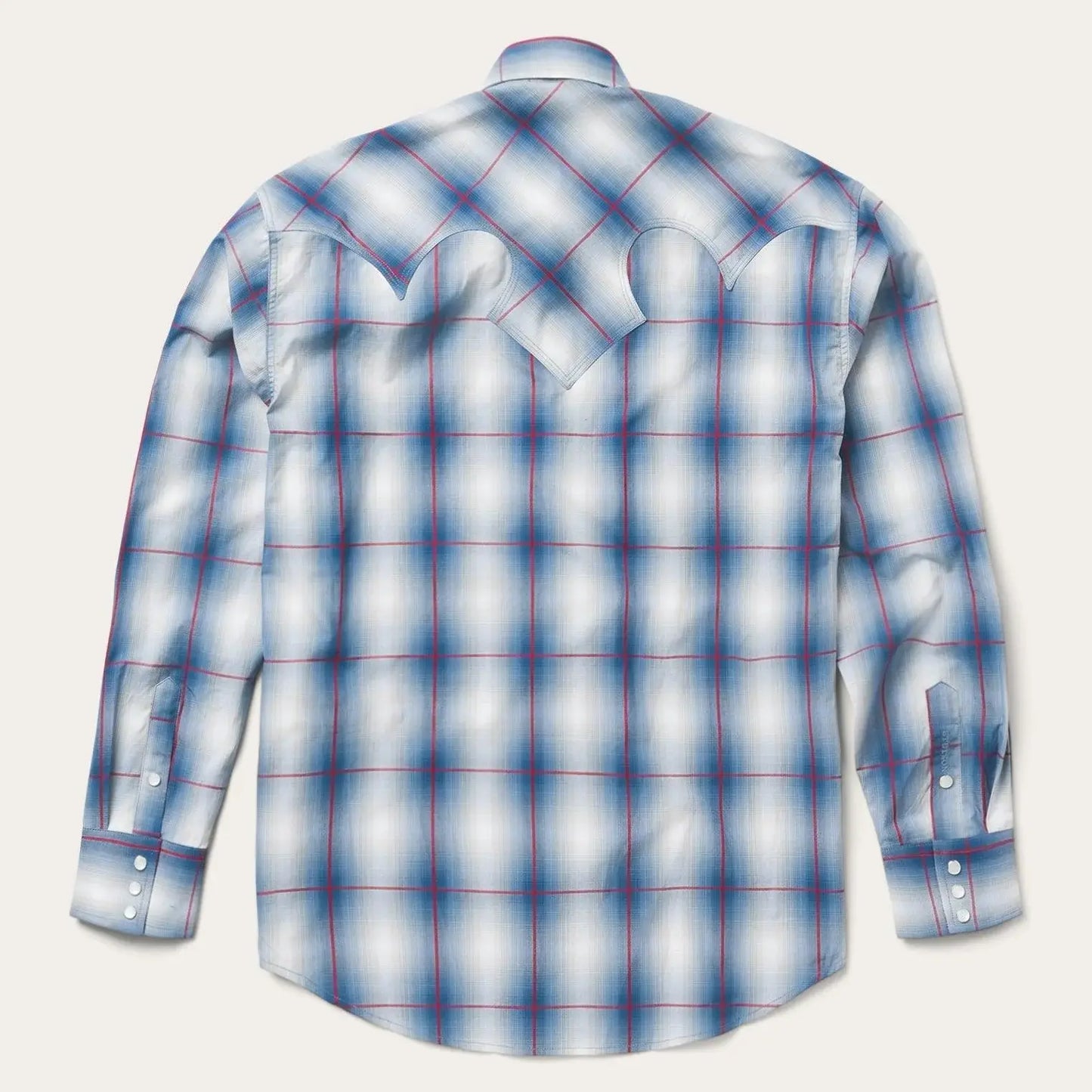 Stetson Indigo Ombre Plaid Western Shirt - Stetson - Flyclothing LLC