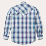 Stetson Indigo Ombre Plaid Western Shirt - Stetson - Flyclothing LLC