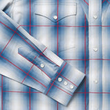 Stetson Indigo Ombre Plaid Western Shirt - Stetson - Flyclothing LLC
