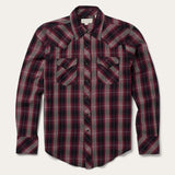 Stetson Red Marl Plaid Western Shirt - Stetson