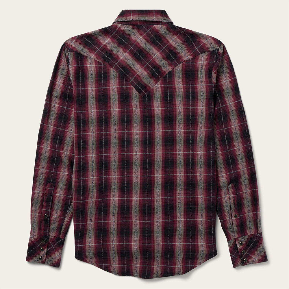 Stetson Red Marl Plaid Western Shirt - Stetson - Flyclothing LLC
