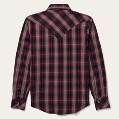 Stetson Red Marl Plaid Western Shirt - Flyclothing LLC