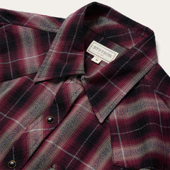 Stetson Red Marl Plaid Western Shirt - Flyclothing LLC