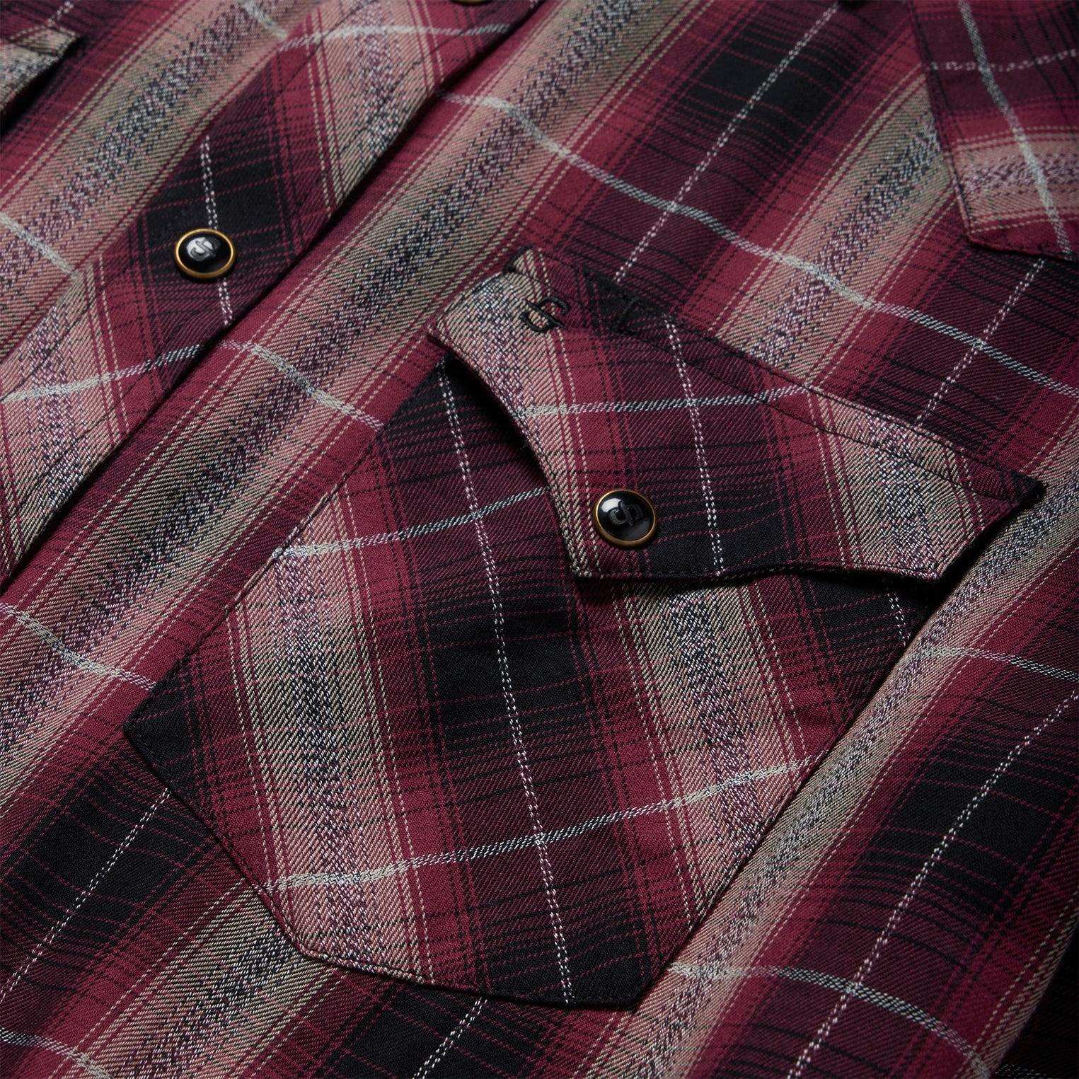 Stetson Red Marl Plaid Western Shirt - Stetson - Flyclothing LLC