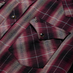 Stetson Red Marl Plaid Western Shirt - Flyclothing LLC