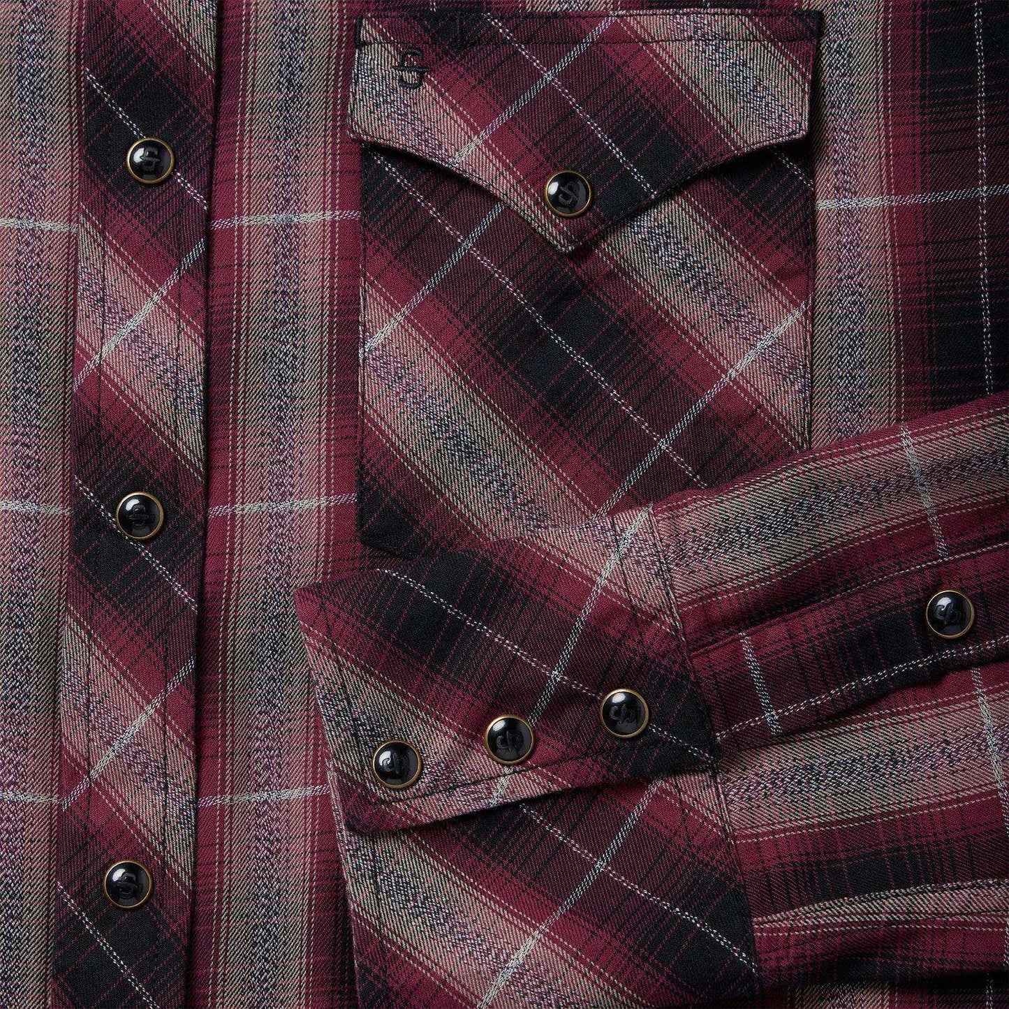 Stetson Red Marl Plaid Western Shirt - Stetson - Flyclothing LLC