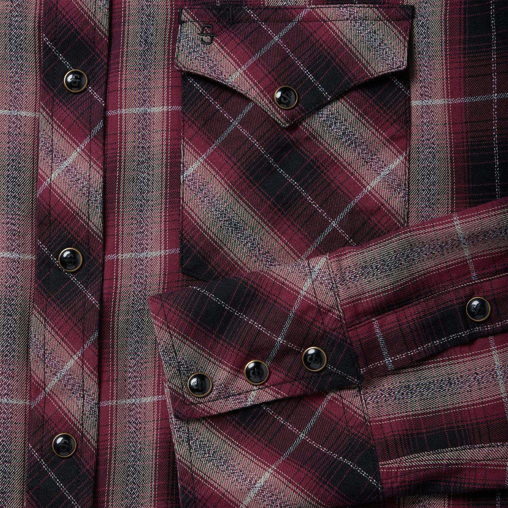 Stetson Red Marl Plaid Western Shirt - Stetson - Flyclothing LLC